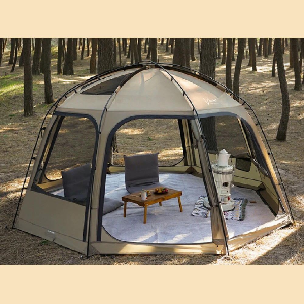 KZM Viva Dome Shelter Plus - Sand - Image 3