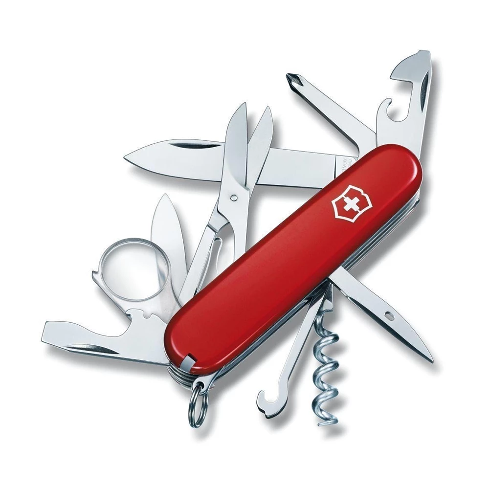 Victorinox Explorer - Red Medium Pocket Knife With Magnifying Glass