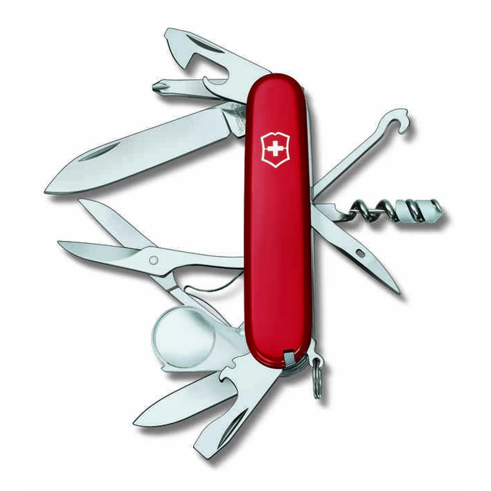 Victorinox Explorer - Red Medium Pocket Knife With Magnifying Glass - Image 2