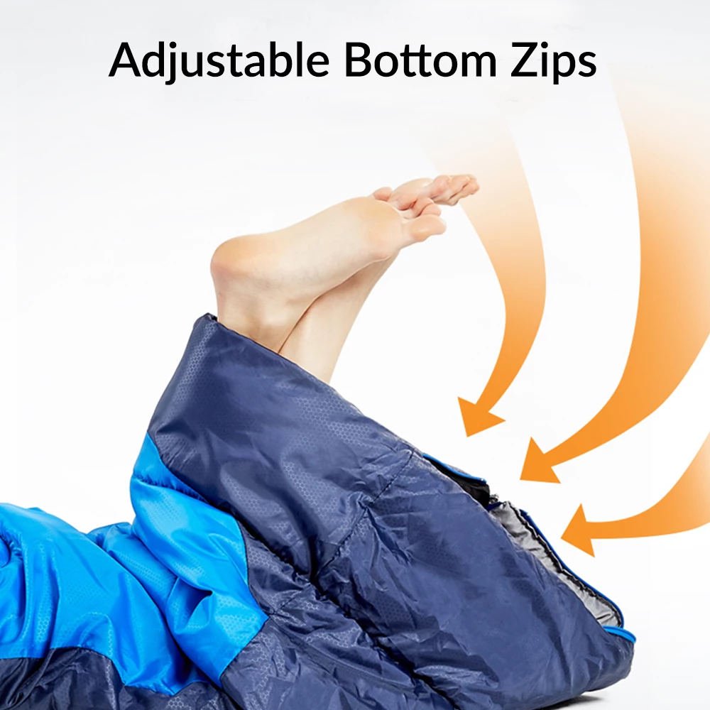 Hewolf Camping Sleeping Bag 1.3 - Green - Image 2