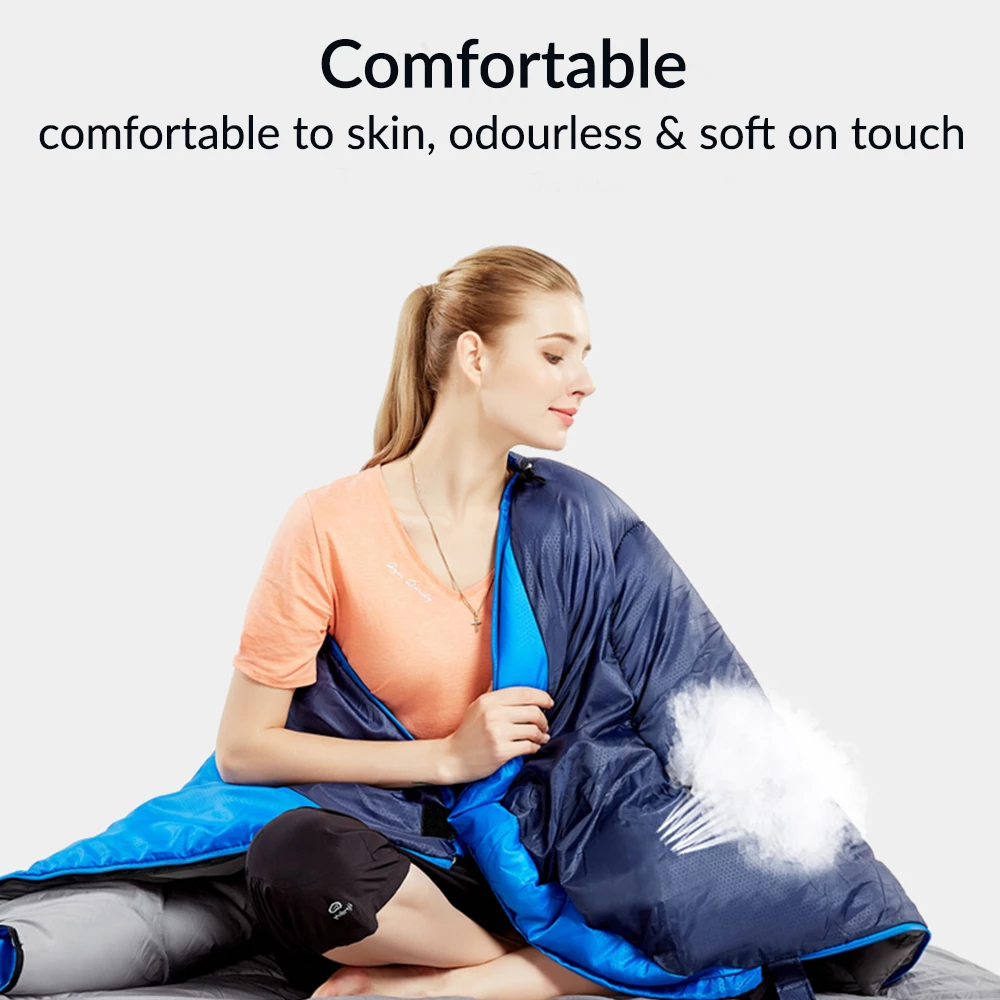 Hewolf Camping Sleeping Bag 1.3 - Green - Image 4