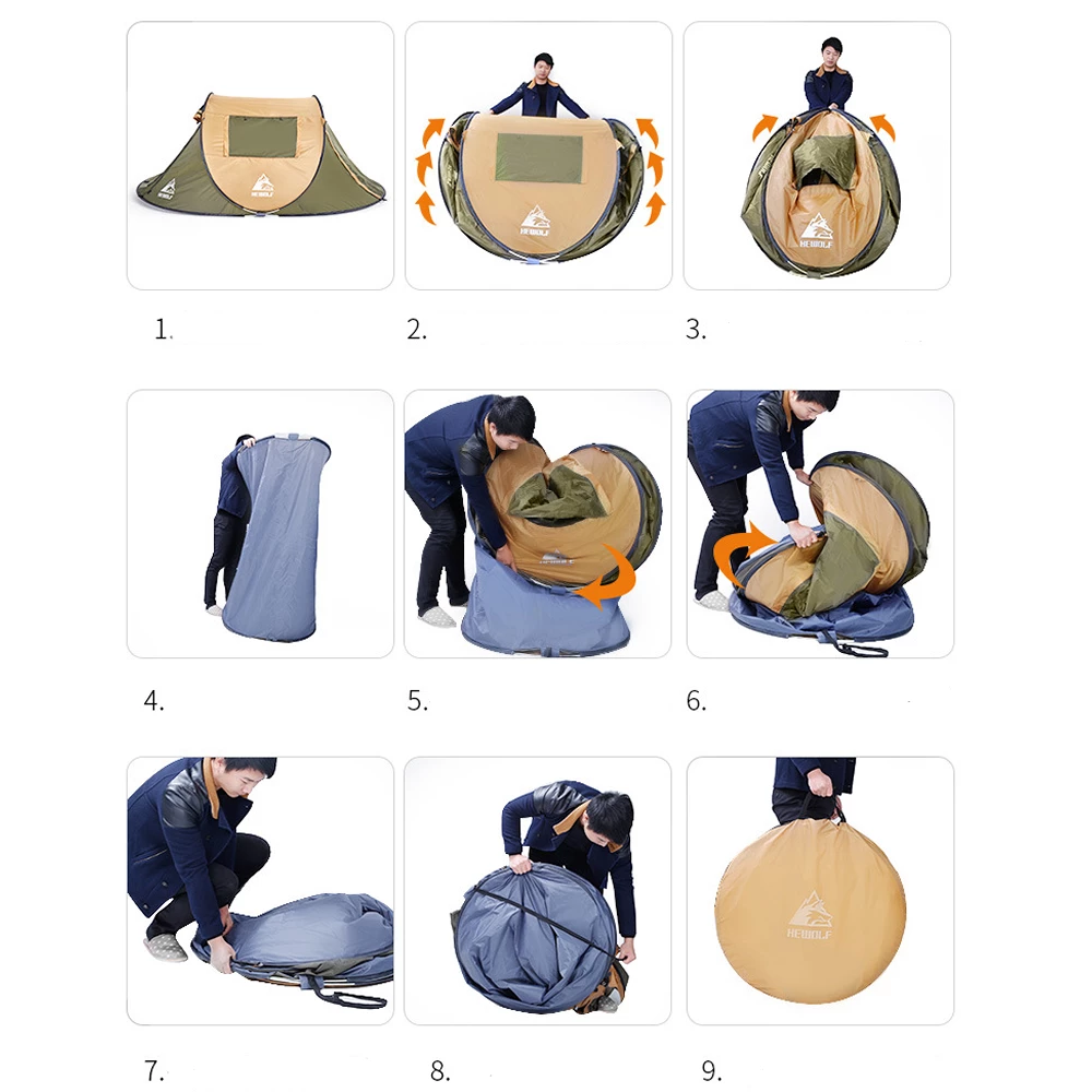 Hewolf Quick Tent 3-4 Person - Image 7