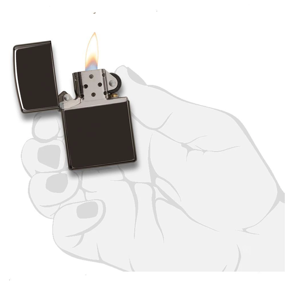 Zippo Ebony Refillable Windproof Lighter - 24756 - Image 5