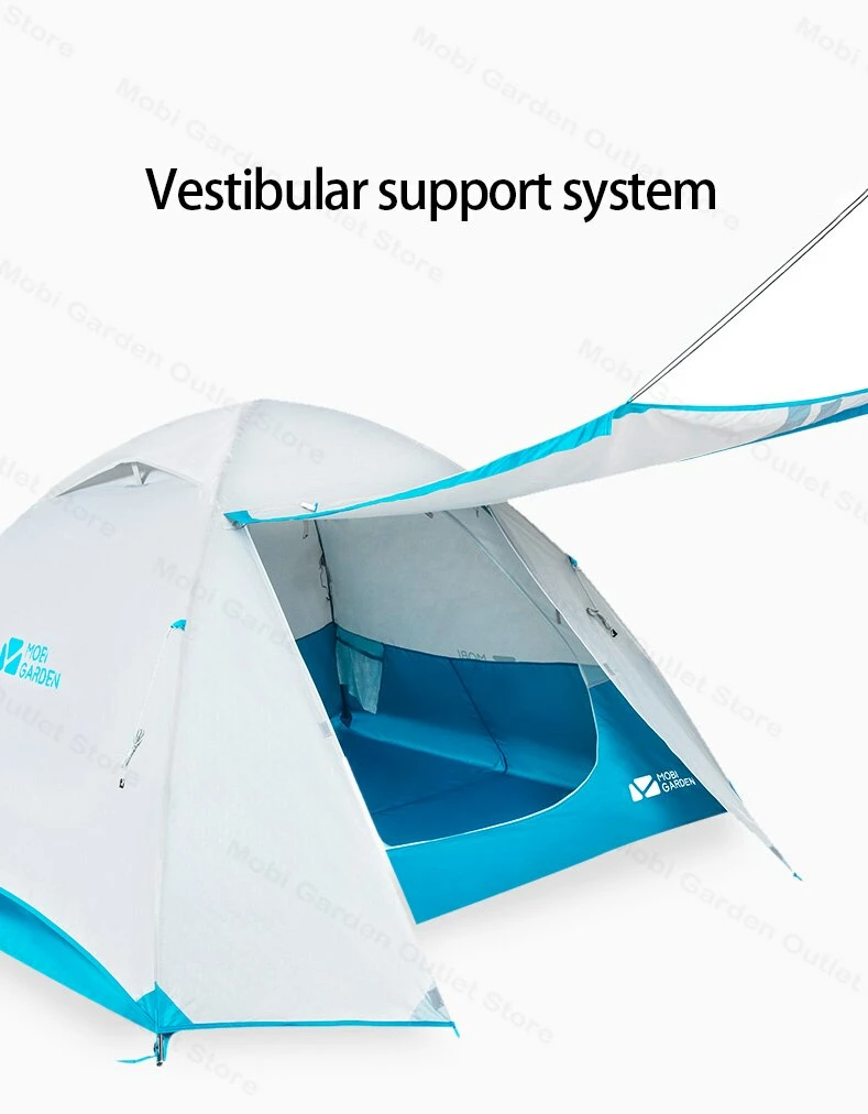 Hewolf Auto 3-4 Person Tent - Camel - Image 5