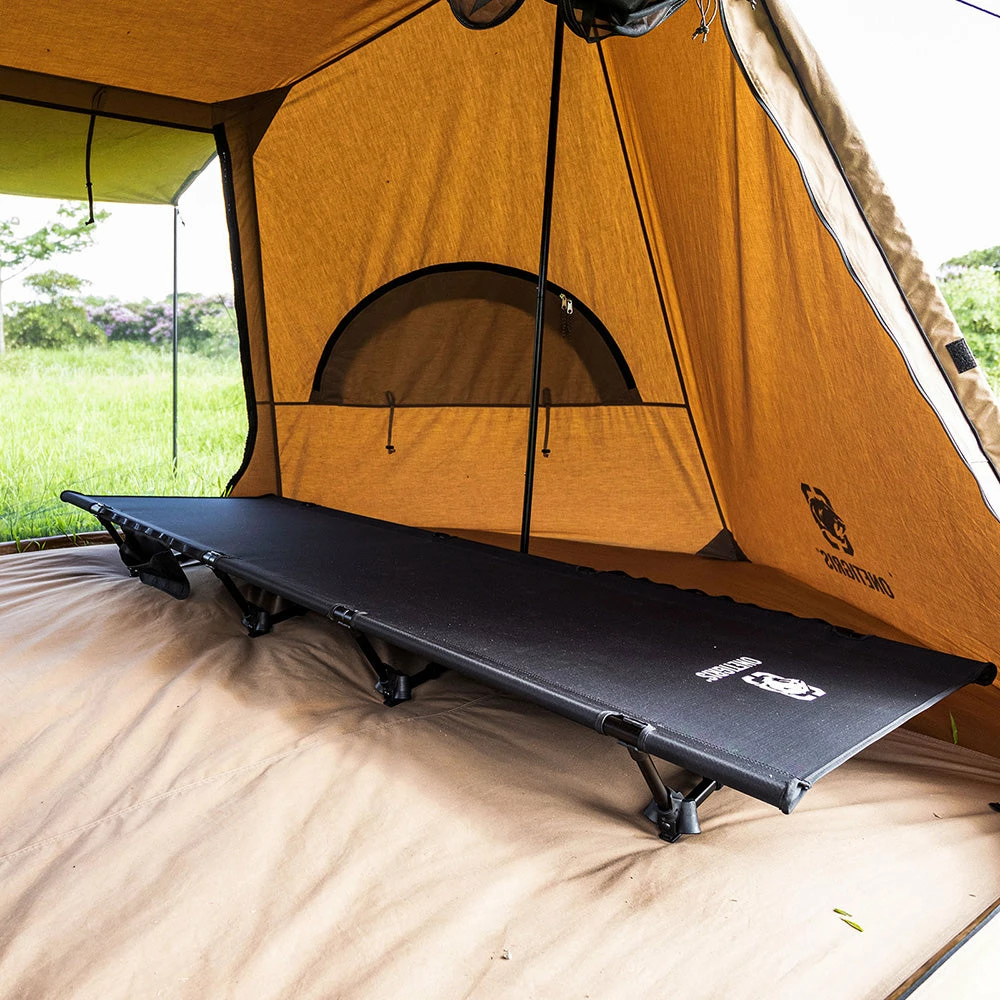 OneTigris Outdoor Foldable Camp Bed - Black - Image 4