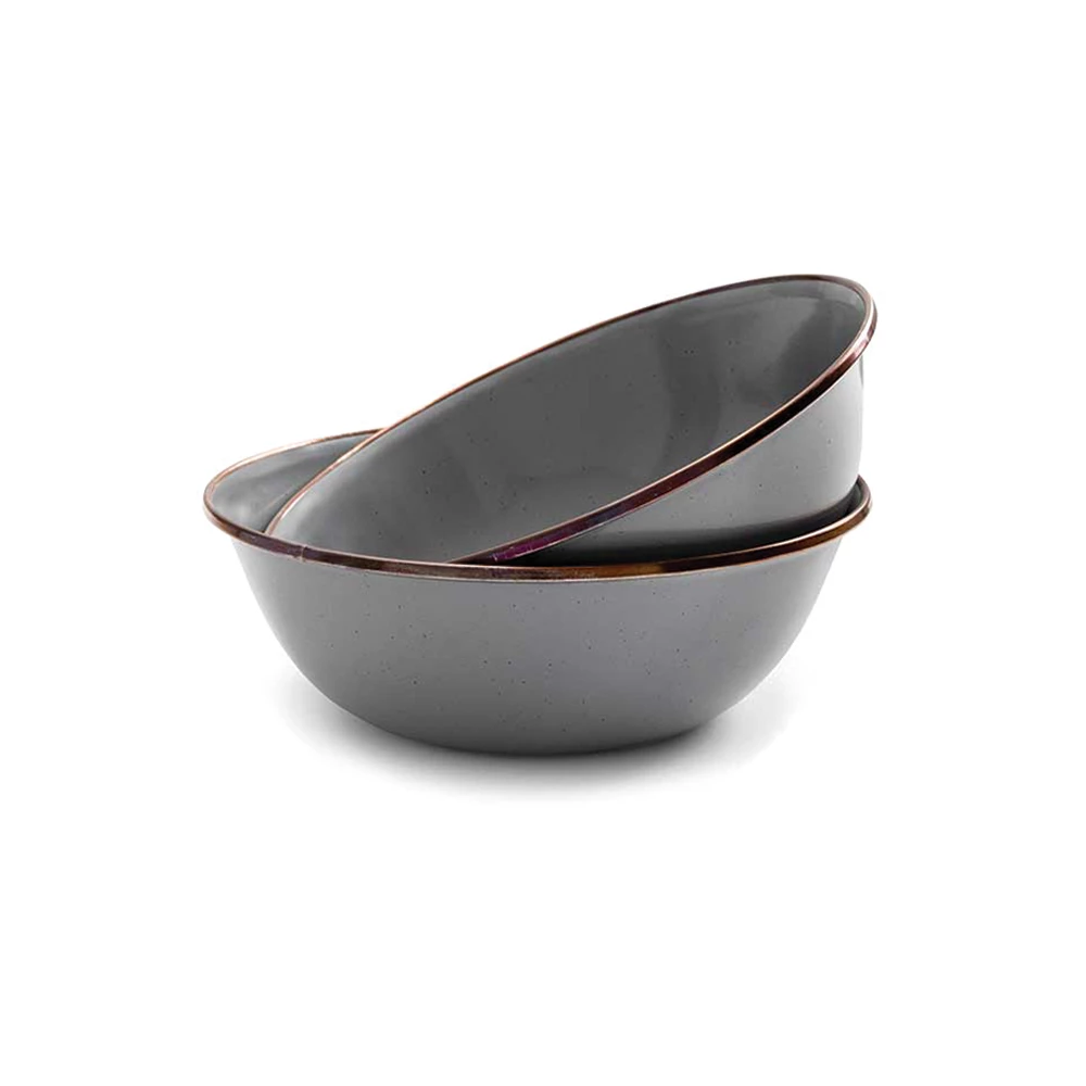 Barebones Enamel Bowl - Set Of 2 - Image 2