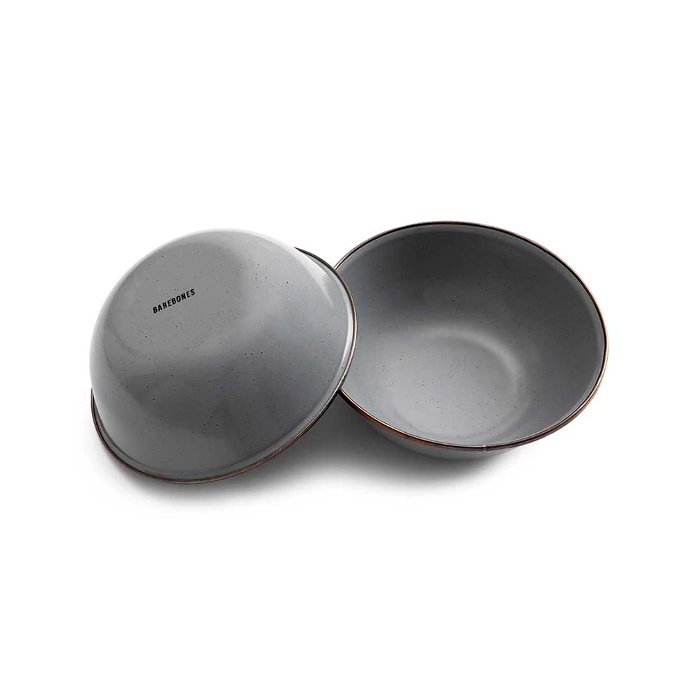 Barebones Enamel Bowl - Set Of 2 - Image 5
