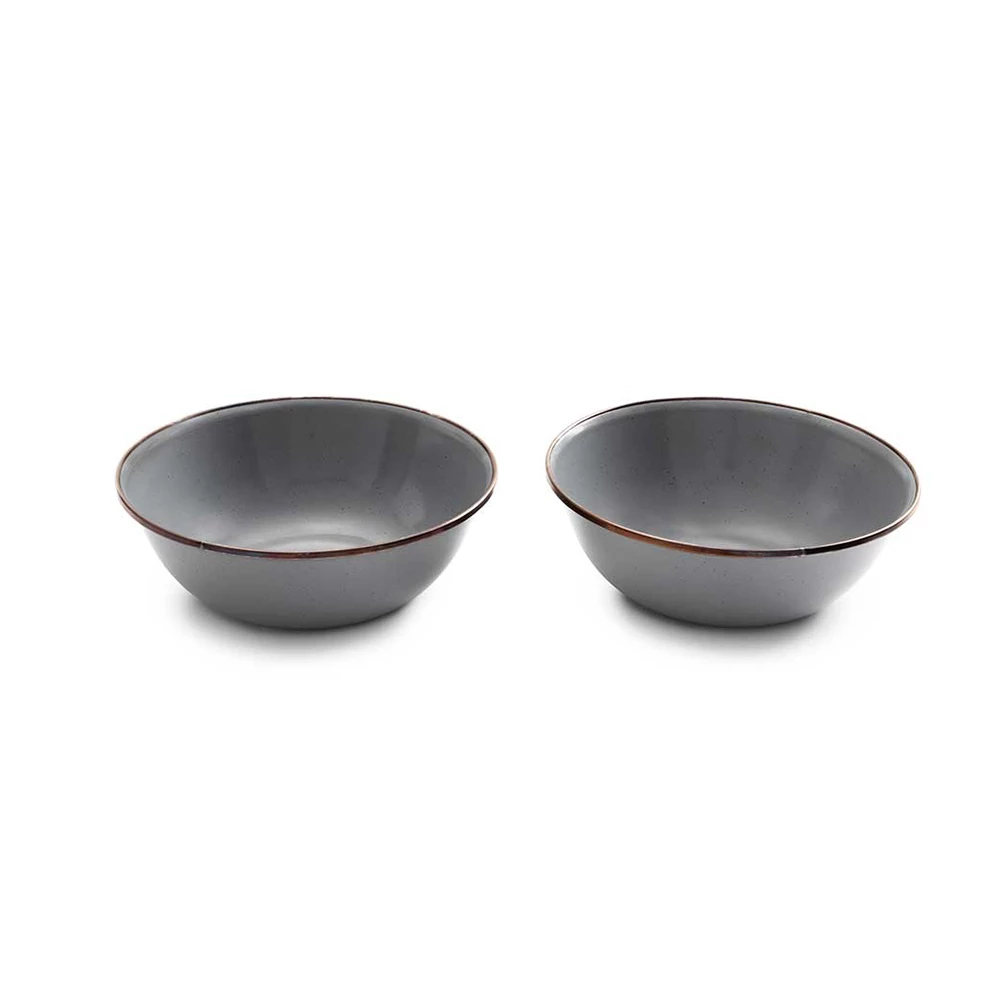 Barebones Enamel Bowl - Set Of 2 - Image 7