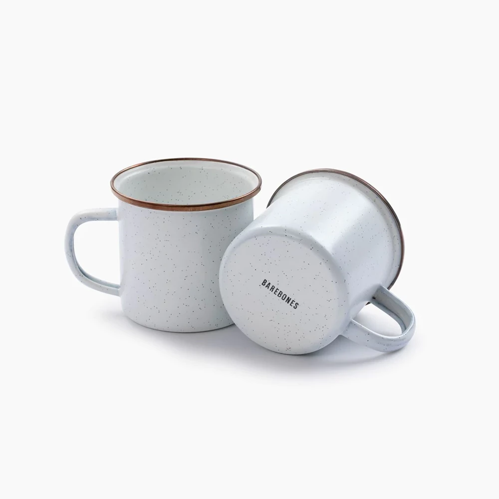 Barebones Enamel Cup - Set Of 2 - Image 2