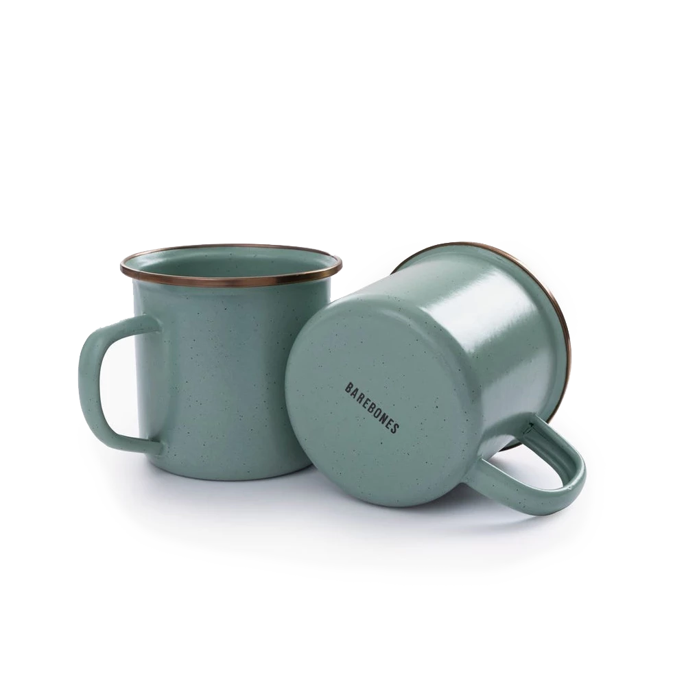 Barebones Enamel Cup - Set Of 2 - Image 3