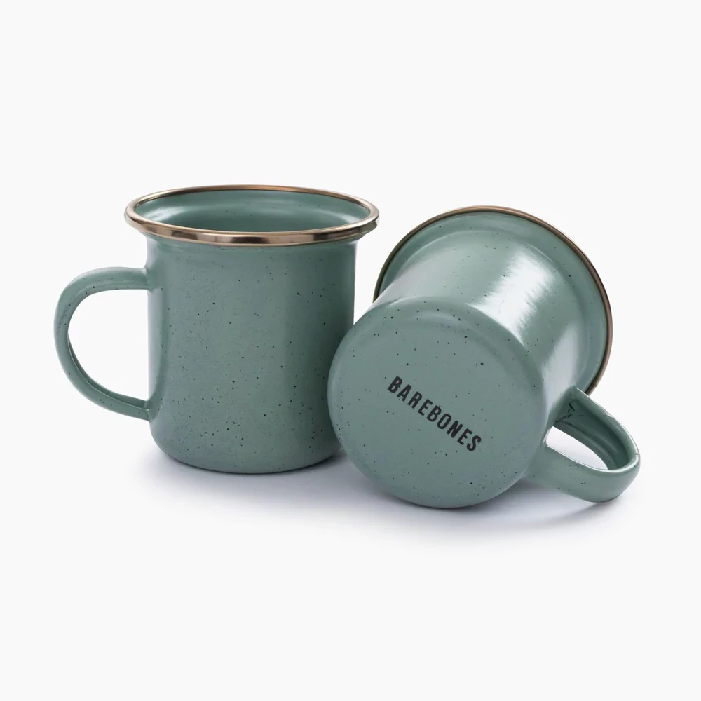 Barebones Enamel Espresso Cup - Set Of 2 - Image 4