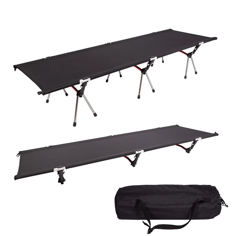 Camp Leader High Collapsible Camp Bed - Black - Image 3