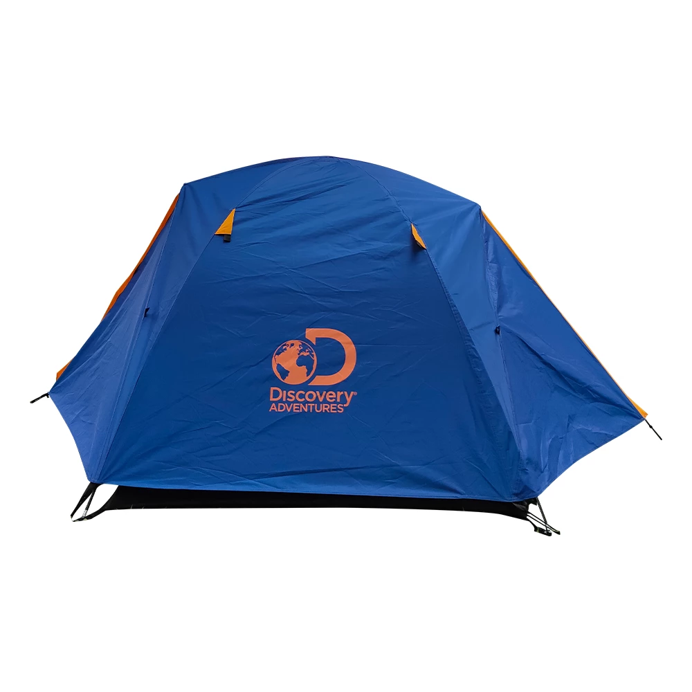 Discovery Adventures 2 Person Camping Tent Navy Orange - Image 2