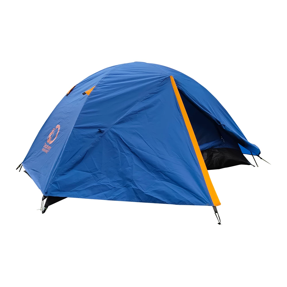 Discovery Adventures 2 Person Camping Tent Navy Orange - Image 4