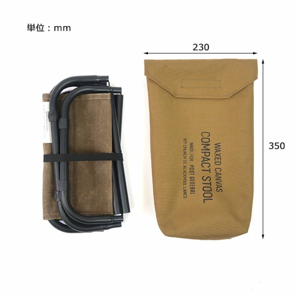 Post General Waxed Canvas Compact Stool - Image 6