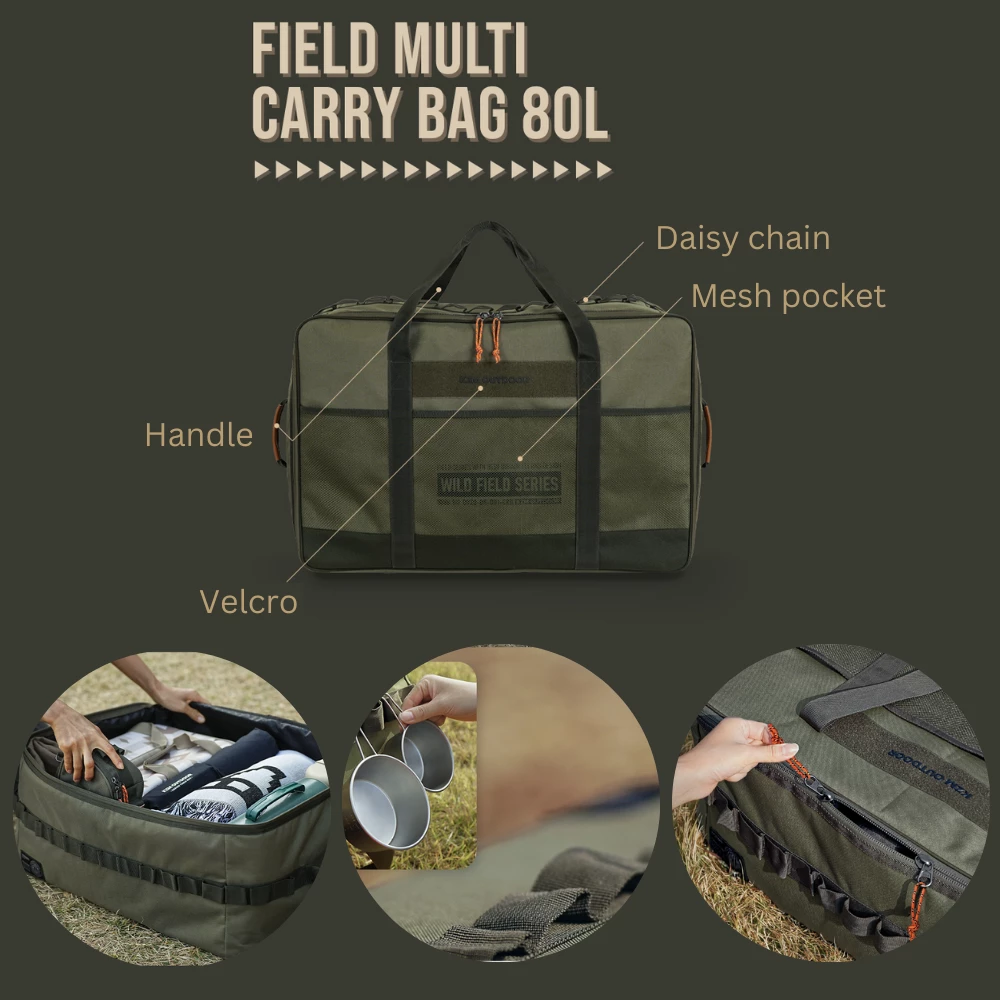 KZM Field Multi Carry Bag 70L & 80L - Image 10