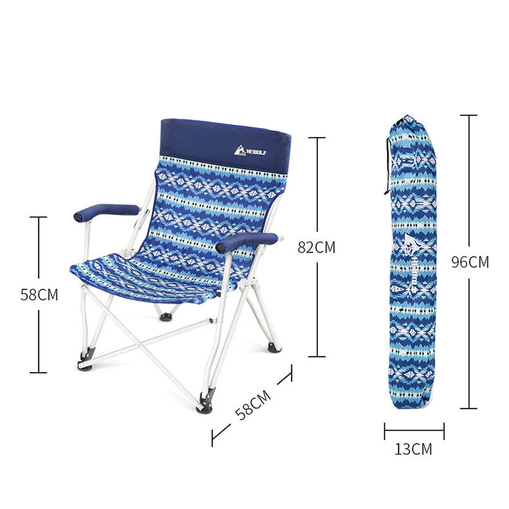 Hewolf Folding Chair Blue Wave - Image 3