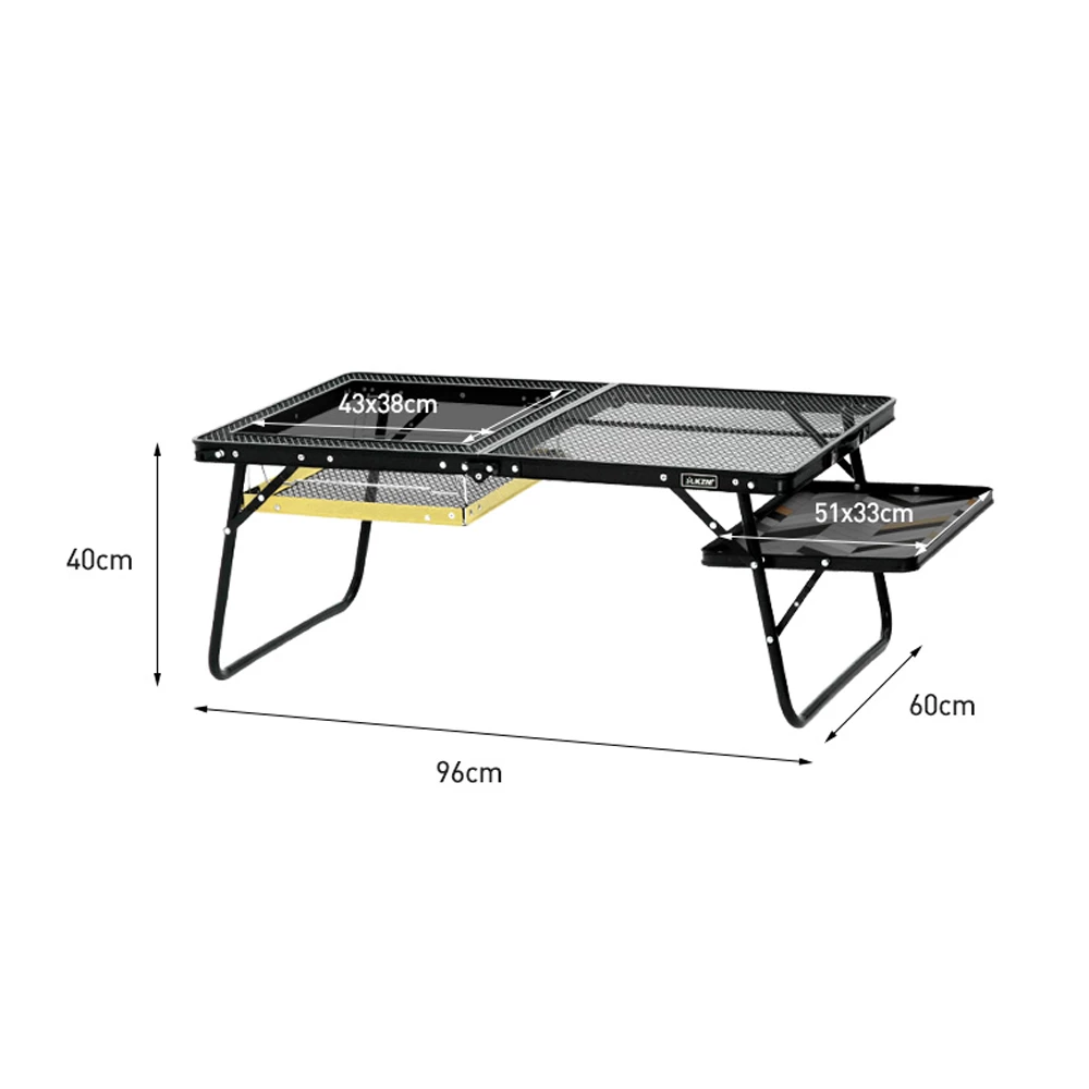 KZM Union Iron Mesh Low BBQ Table - Image 2