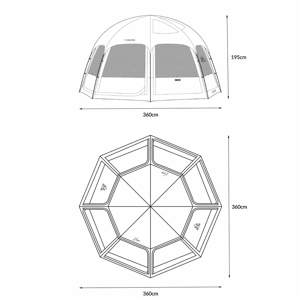 KZM Viva Dome Shelter Plus - Image 7