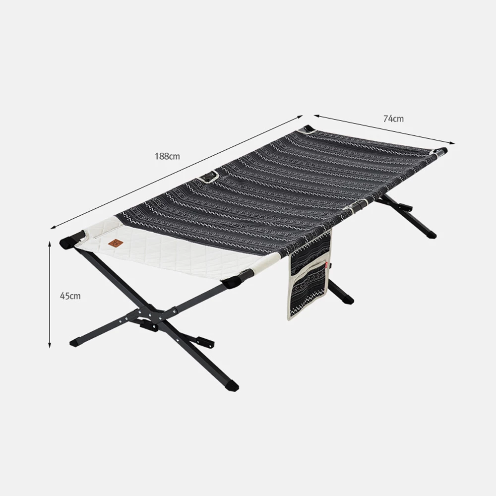 KZM Wide Black Cot - Image 4