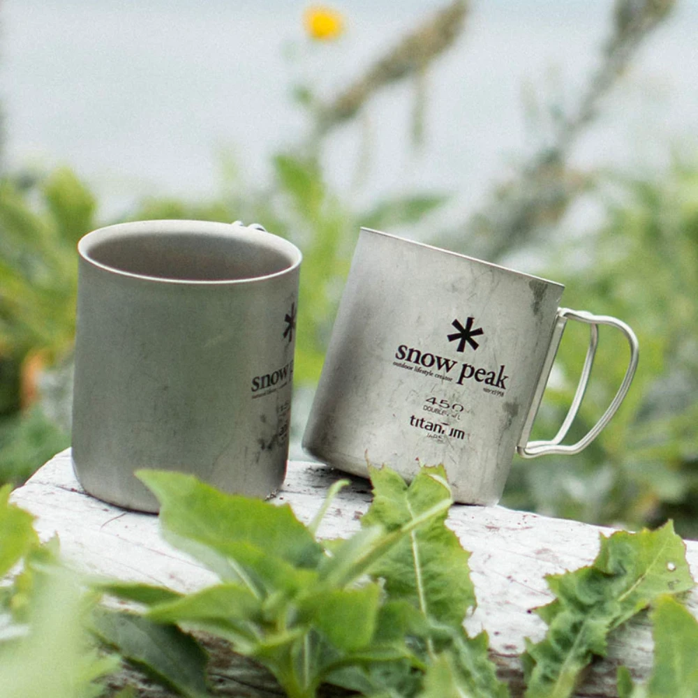 Snow Peak Titanium Double Wall Cup 450ml - Image 4