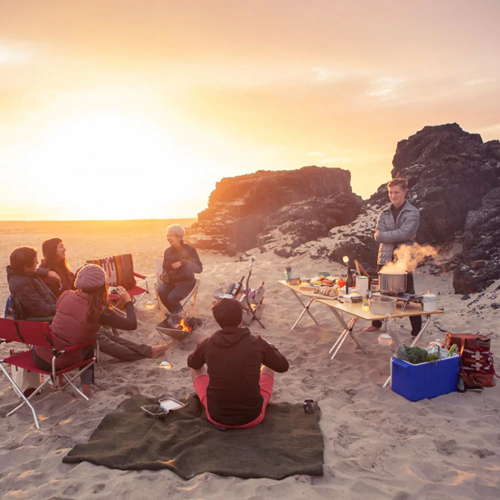 Snow Peak Single Action Table Long, Bamboo Top - Image 6