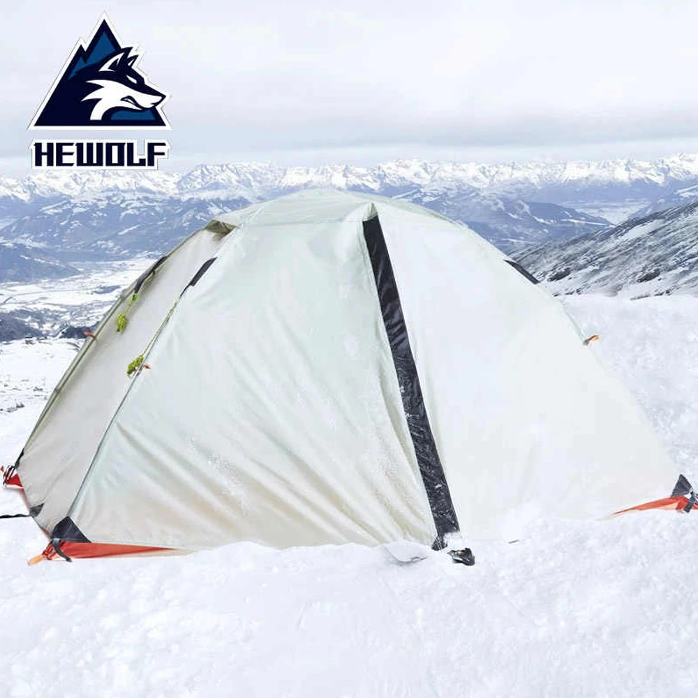 Hewolf 2 Person Double Layer Aluminum Pole Tent - Image 5