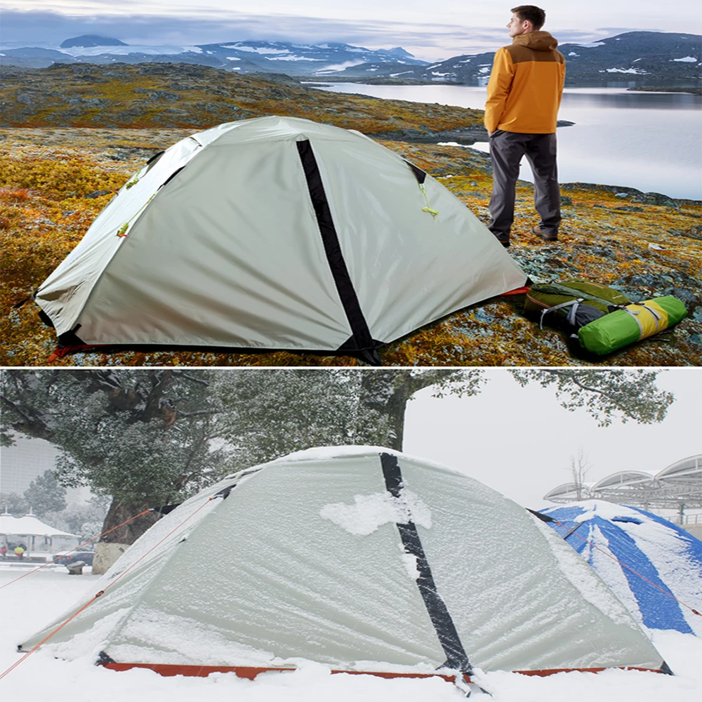 Hewolf 2 Person Double Layer Aluminum Pole Tent - Image 10