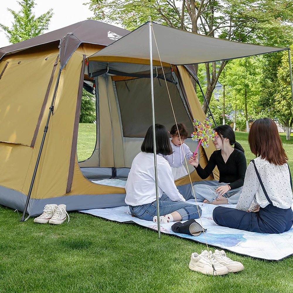 Hewolf Large 8 Person Square Top Automatic Tent - Image 6