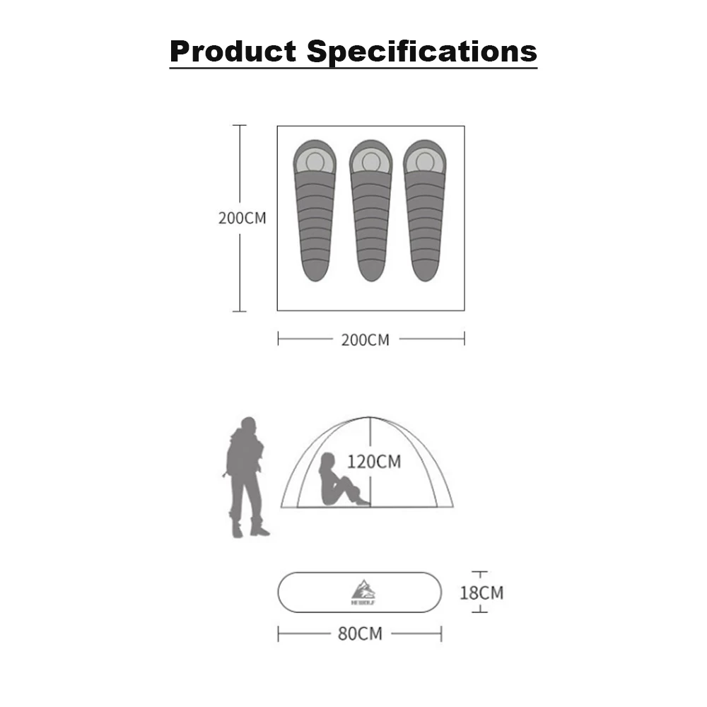 Hewolf Auto 4 Person Tent Teal - Image 8