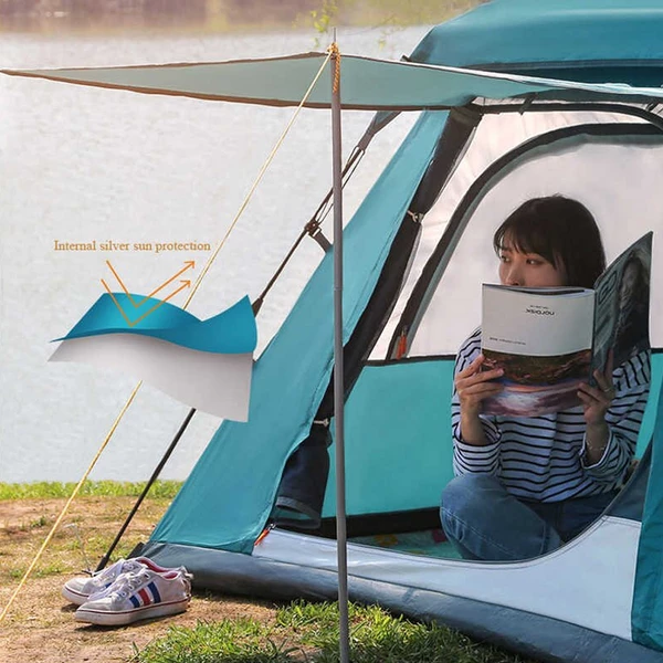 Hewolf Auto 4 Person Tent Teal - Image 4