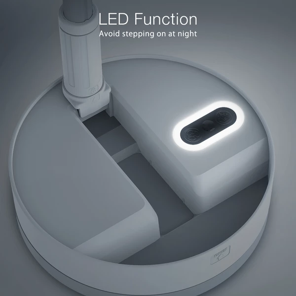 P10 Folding Retractable Camping Fan - Black - Image 9