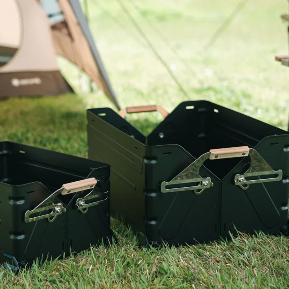 Snow Peak Stacking Shelf Container 50 Black Limited Edition - Image 11