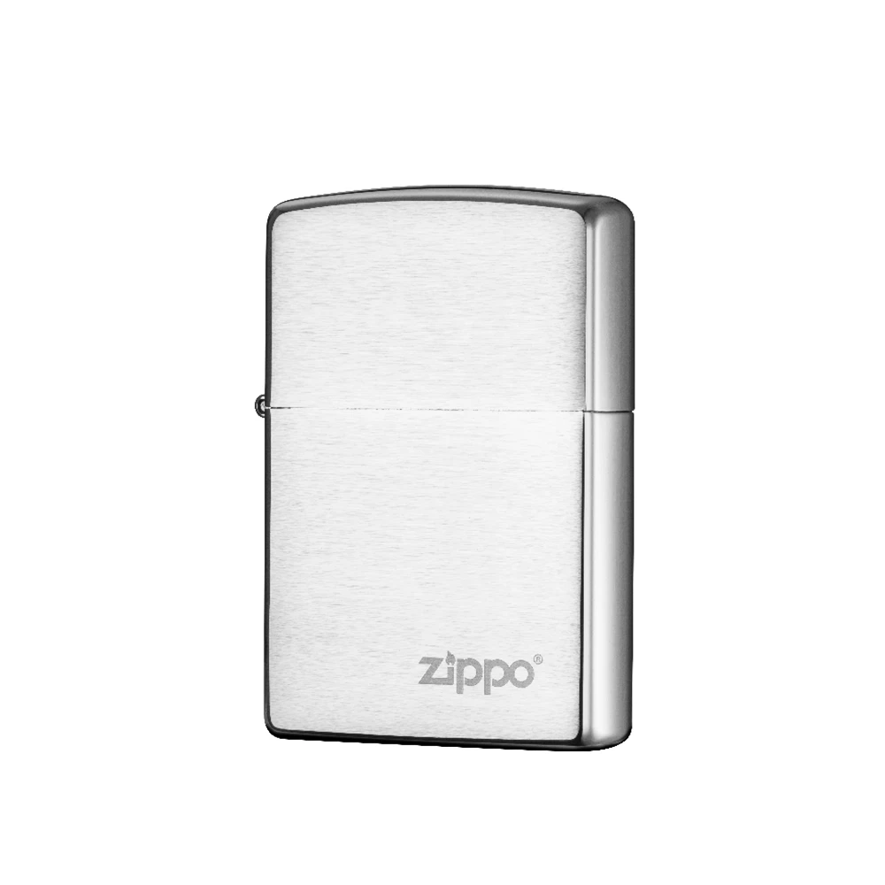 Zippo 200zl Classic Brushed Chrome With Zippo Logo - Refillable Windproof Lighter - Image 3