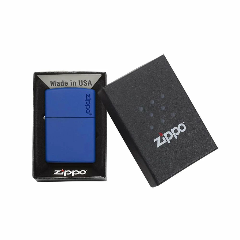 Zippo Royal 229ZL Blue Matte With Zippo Logo - Refillable Windproof Lighter - Image 4